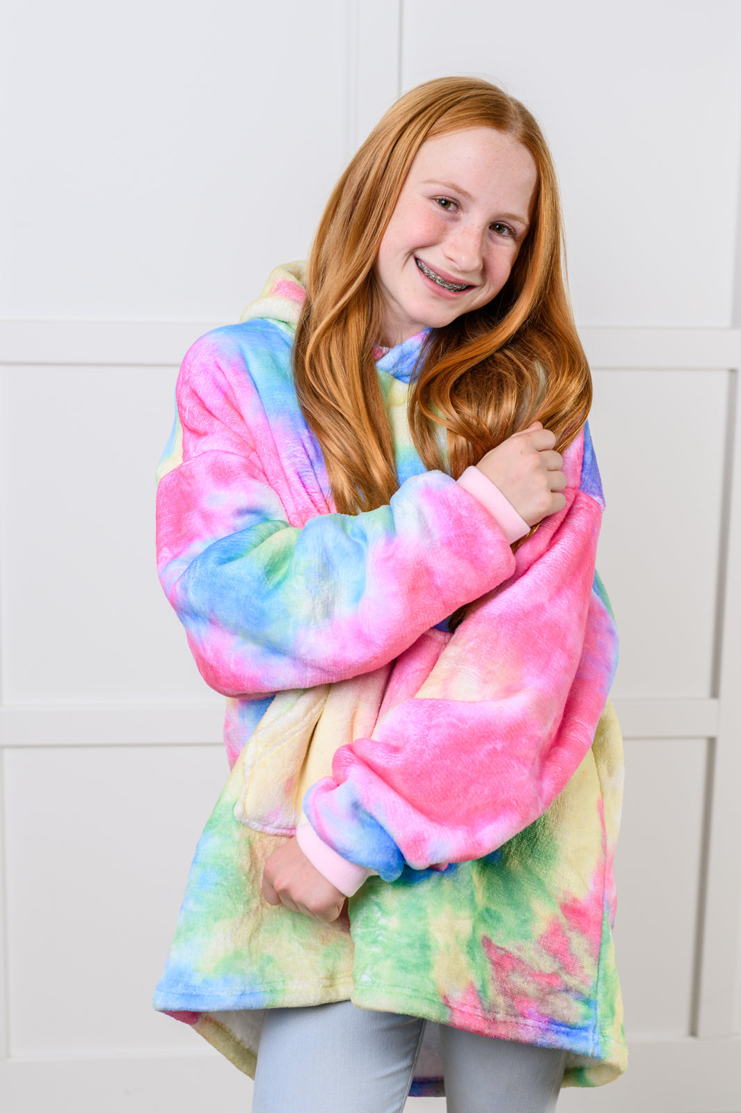 Kids Oversized Hoodie Blanket in Rainbow Southern Soul Collectives