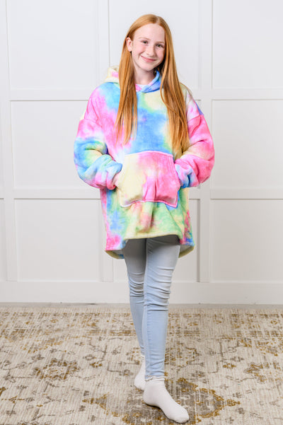 Kids Oversized Hoodie Blanket in Rainbow Southern Soul Collectives