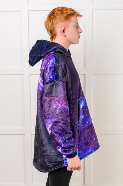 Kids Oversized Hoodie Blanket in Starry Sky Southern Soul Collectives