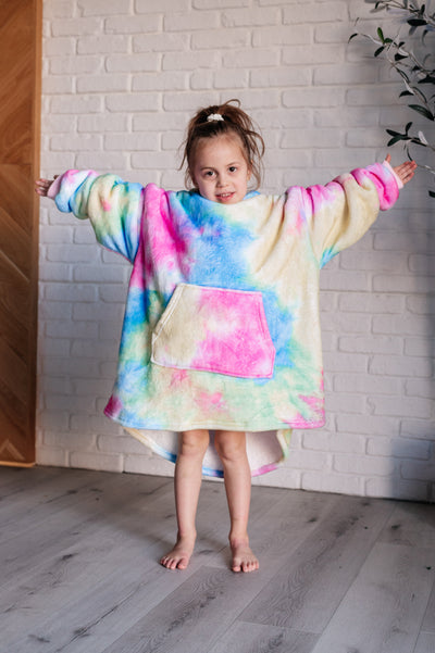 Kids Oversized Hoodie Blanket in Rainbow Southern Soul Collectives