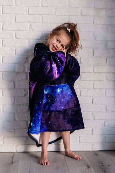 Kids Oversized Hoodie Blanket in Starry Sky Southern Soul Collectives