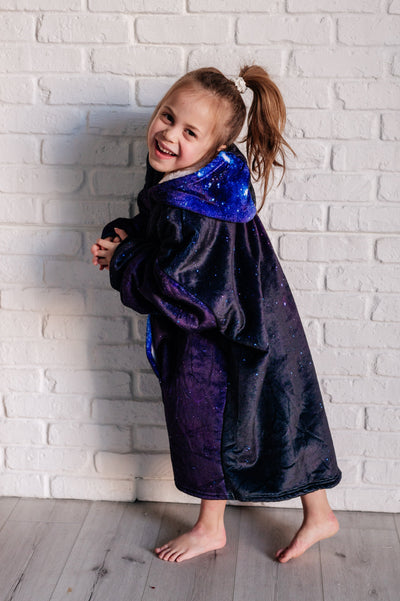 Kids Oversized Hoodie Blanket in Starry Sky Southern Soul Collectives