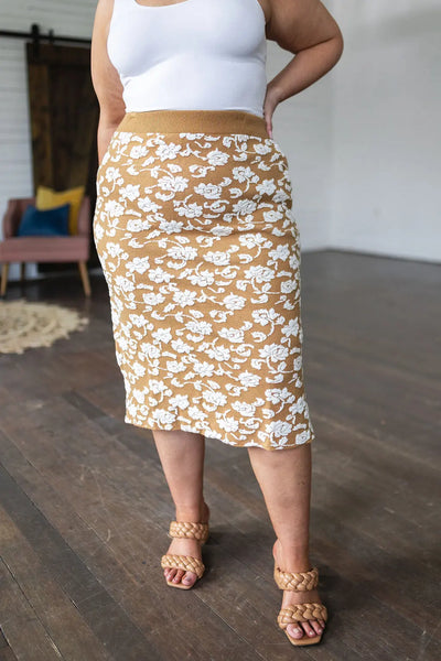 Kiss From a Rose Knit Pencil Skirt Womens Southern Soul Collectives