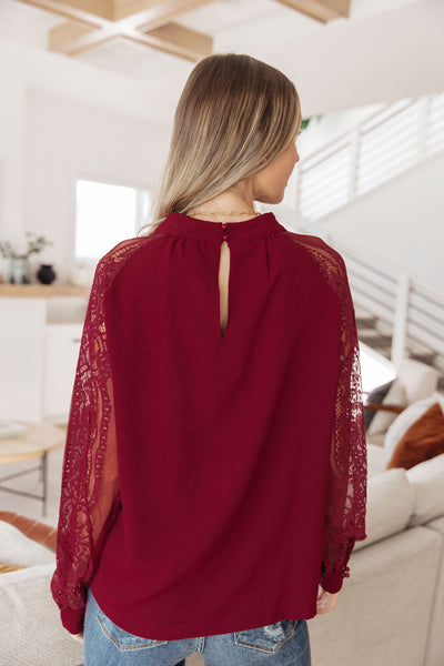 Lace on My Sleeves Blouse Southern Soul Collectives