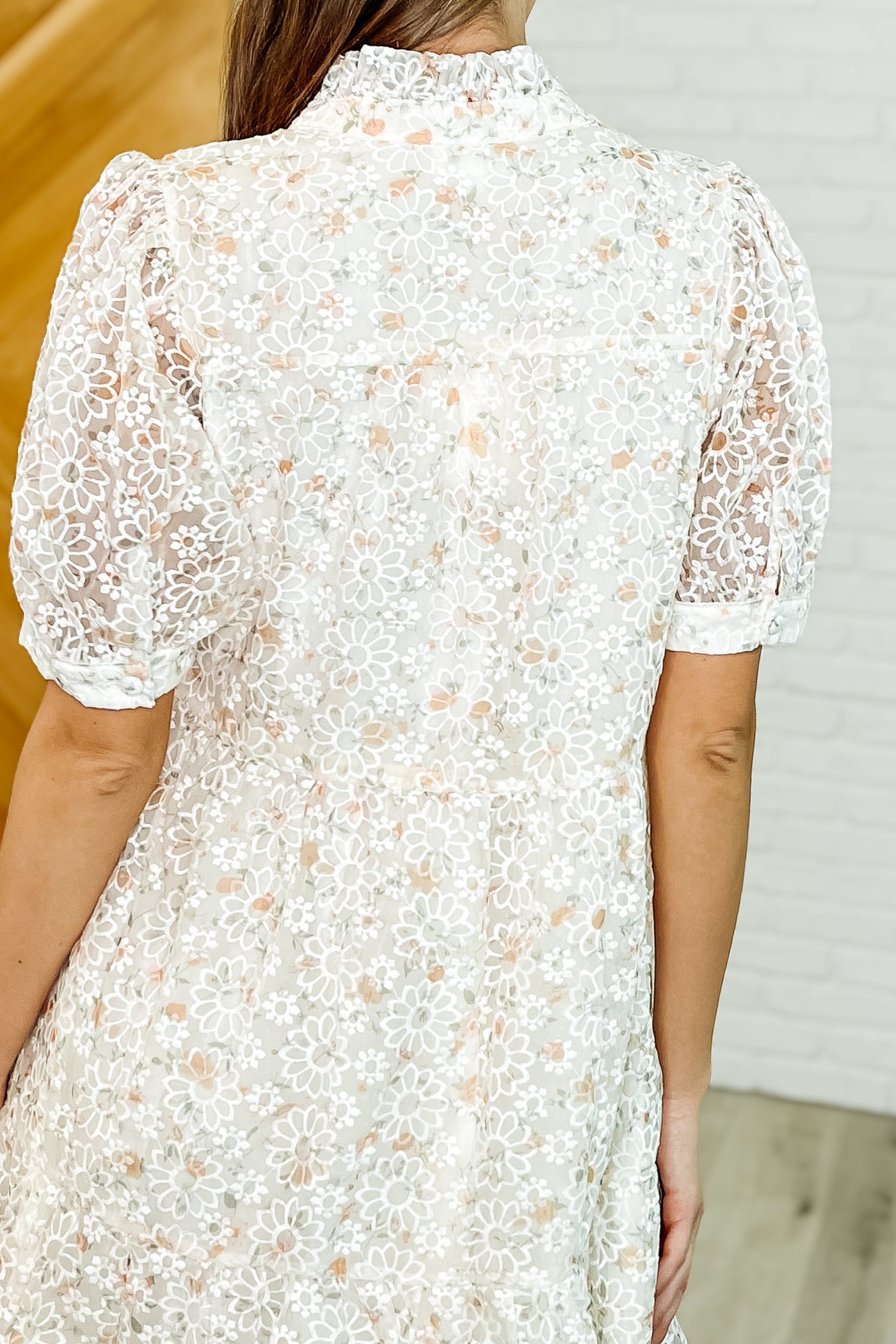 Lace to the Party High Neck Dress in Ivory Multi Southern Soul Collectives
