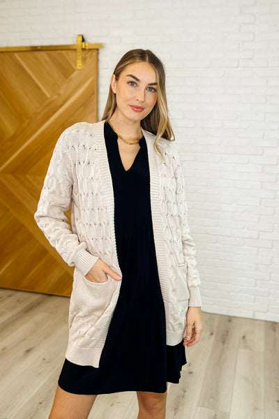Laugh Airily Cable Knit Cardigan Southern Soul Collectives