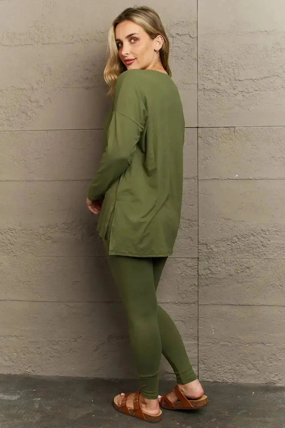 Lazy Days Two-piece Loungewear Set in Moss Green  Southern Soul Collectives