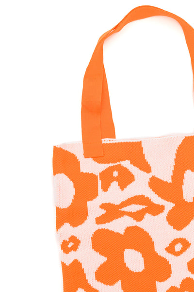 Lazy Daisy Knit Bag in Orange Womens Southern Soul Collectives 
