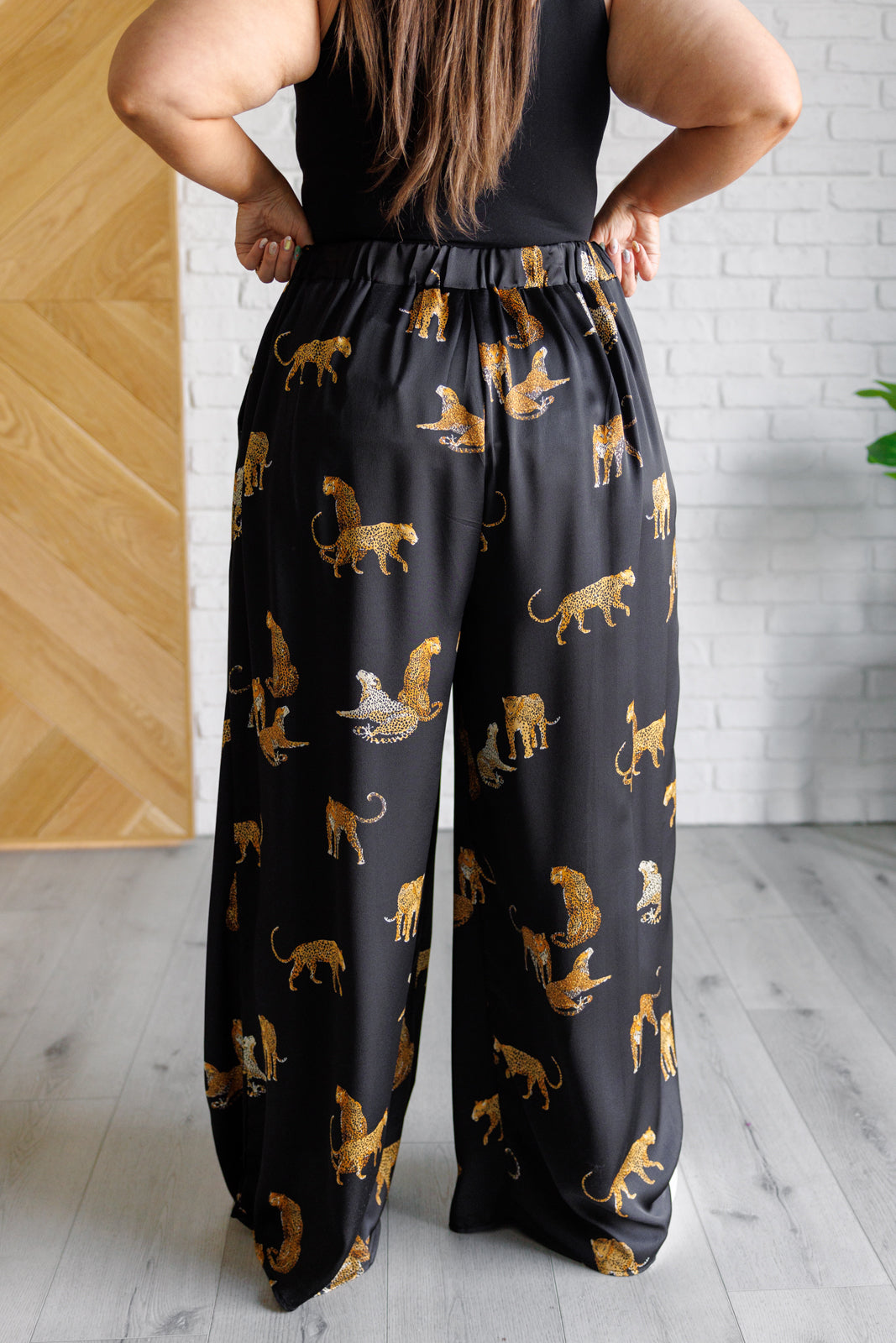 Legendary in Leopard Satin Wide Leg Pants Southern Soul Collectives