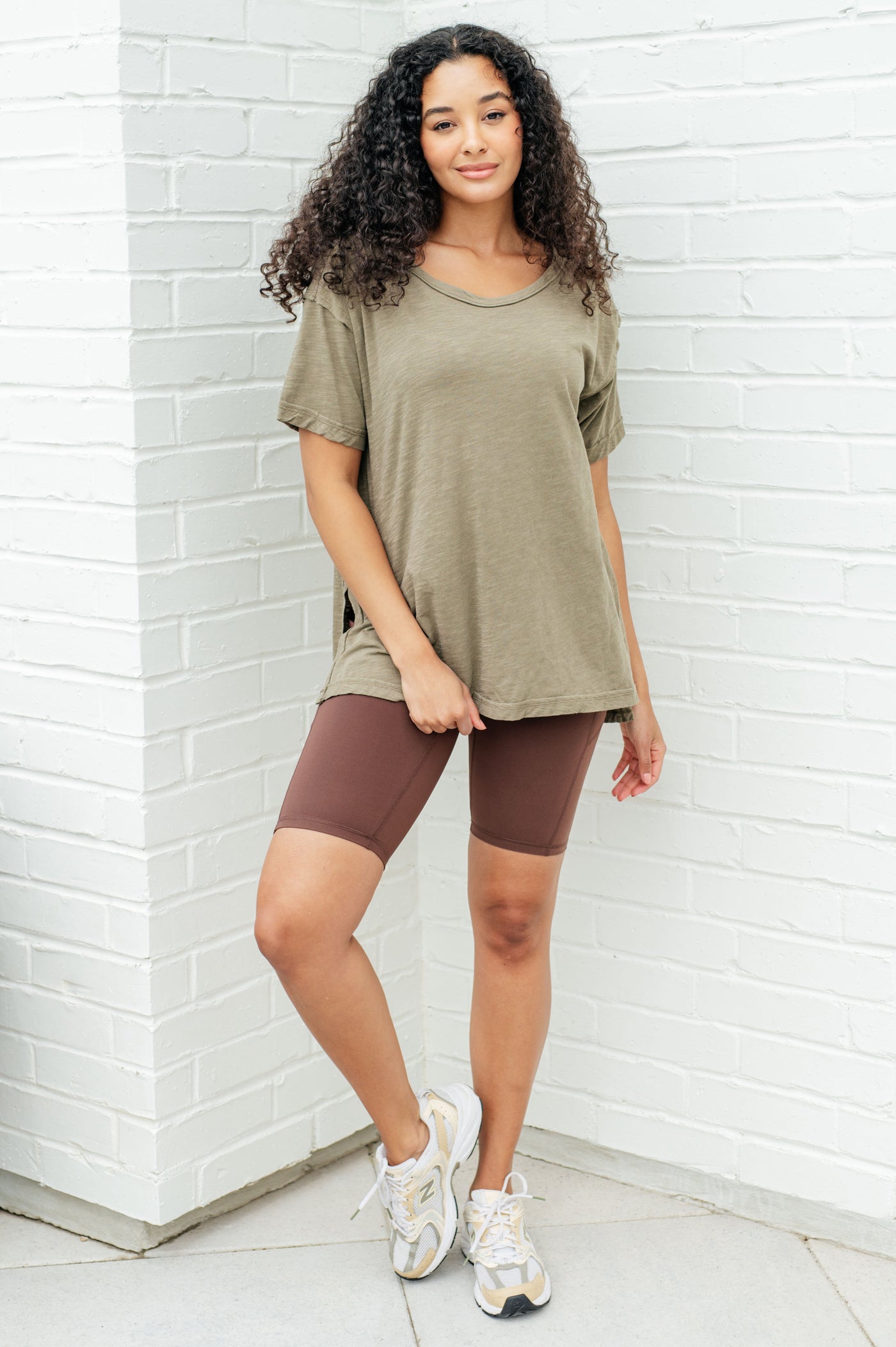 Let Me Live Relaxed Tee in Army Southern Soul Collectives