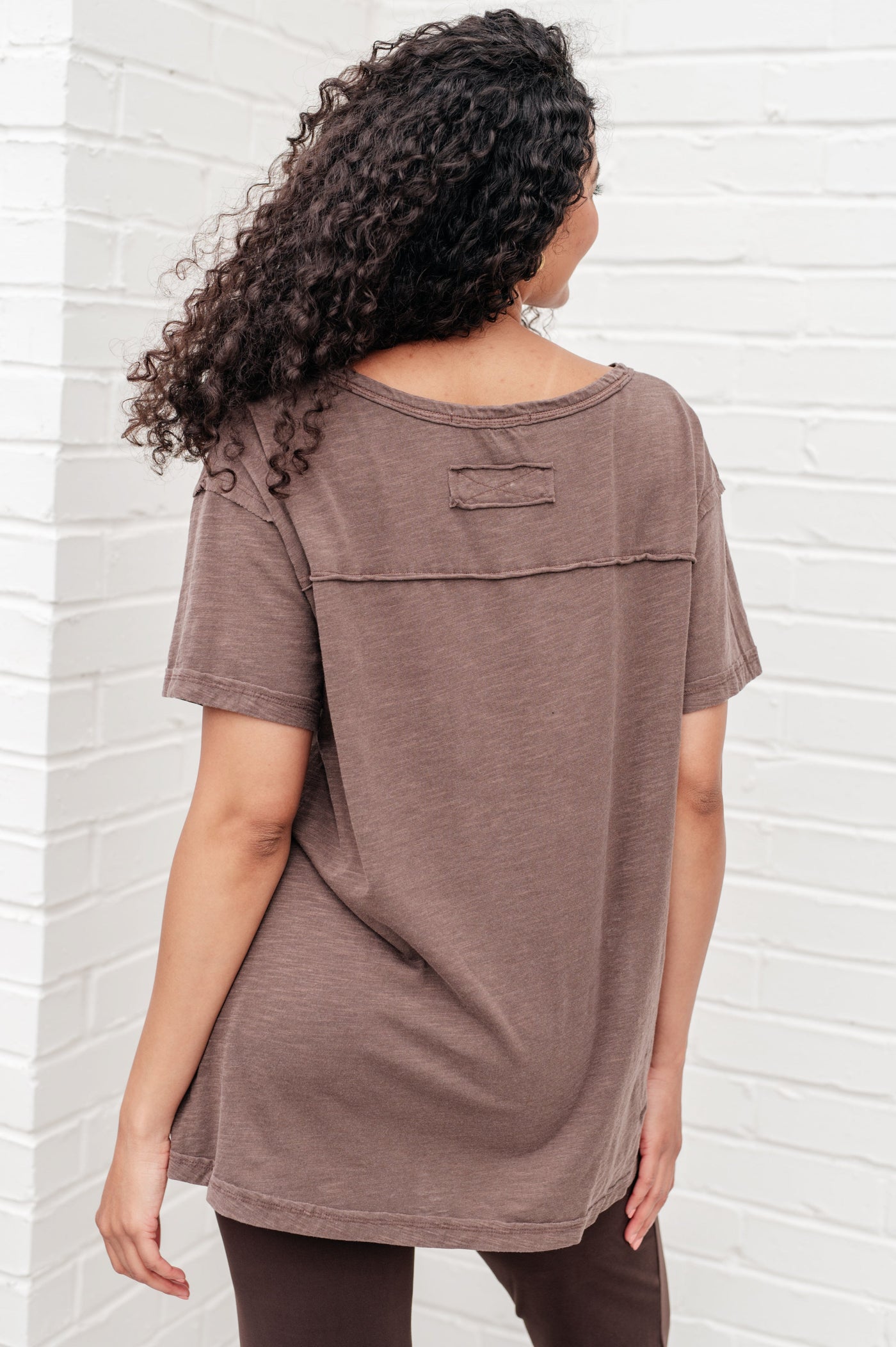 Let Me Live Relaxed Tee in Brown Southern Soul Collectives