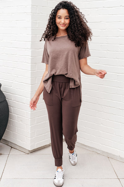 Let Me Live Relaxed Tee in Brown Southern Soul Collectives