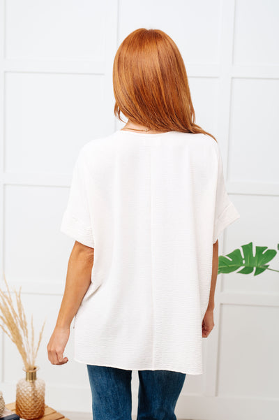 Let's Get Down to Business V-Neck Blouse in Cream Southern Soul Collectives