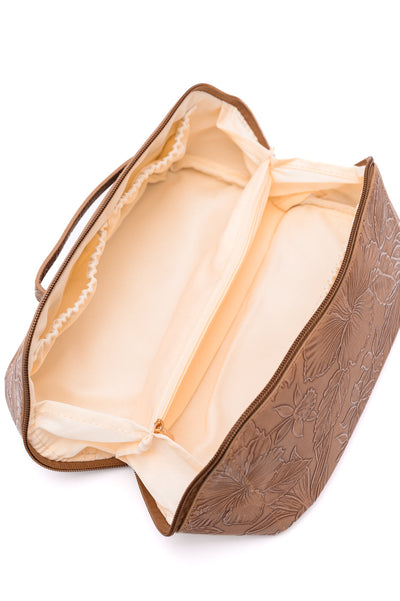 Life In Luxury Large Capacity Cosmetic Bag in Cream Southern Soul Collectives