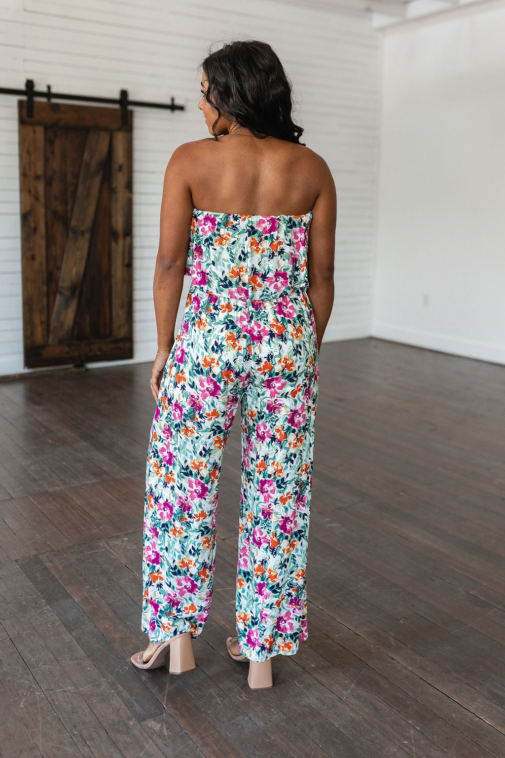 Life of the Party Floral Jumpsuit in Green Southern Soul Collectives