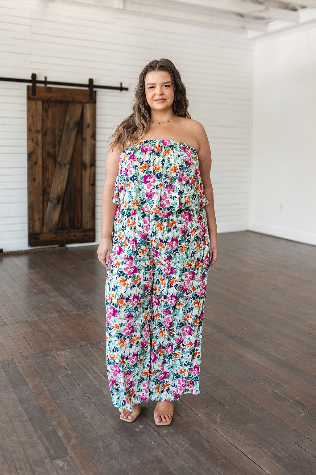 Life of the Party Floral Jumpsuit in Green Southern Soul Collectives