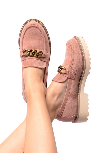 Literally Loafers in Blush Faux Suede Southern Soul Collectives