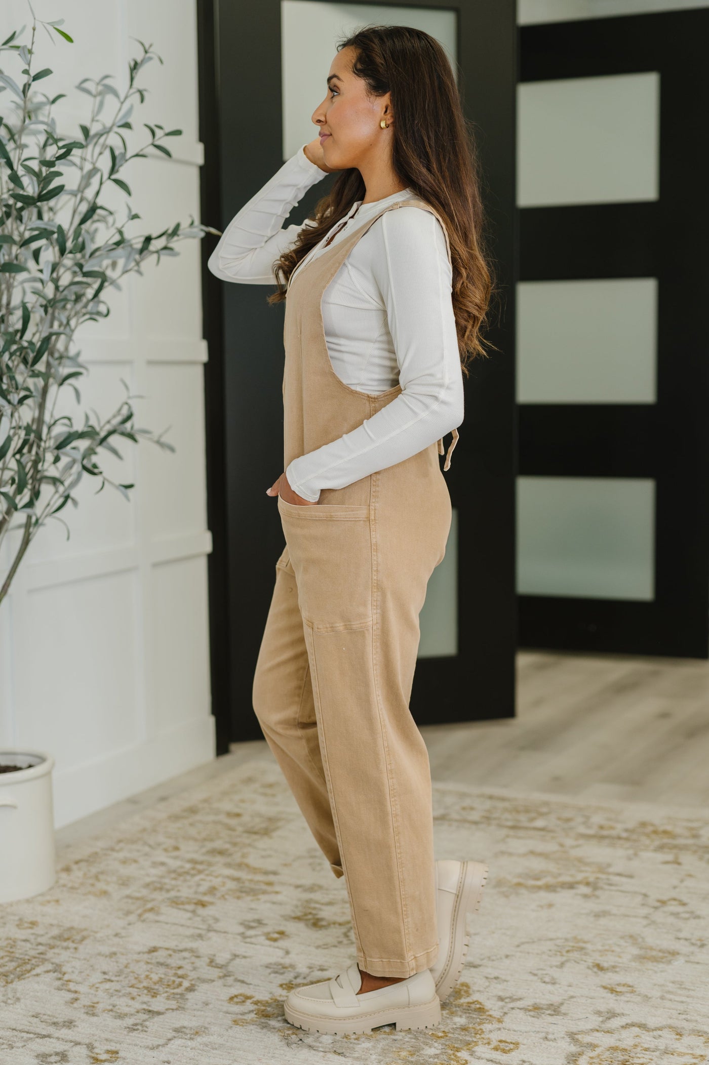 Little Miss Picnic V-Neck Jumpsuit in Brush Southern Soul Collectives