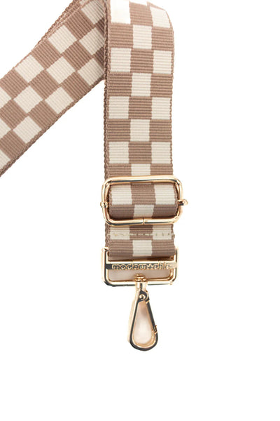 Lizzie Checkered Adjustable Bag Strap Southern Soul Collectives