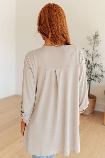 Lizzy Cardigan in Taupe Southern Soul Collectives