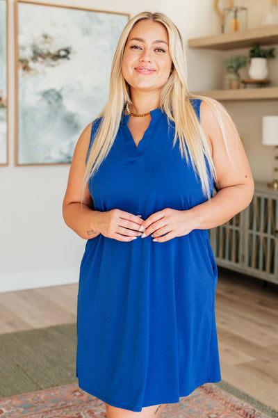 Lizzy Tank Dress in Royal Blue Southern Soul Collectives