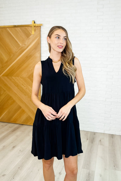 Lizzy Tiered Tank Dress in Black Southern Soul Collectives
