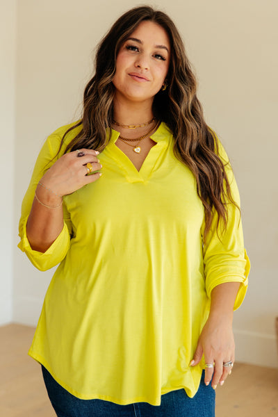 Lizzy Top in Neon Yellow Southern Soul Collectives