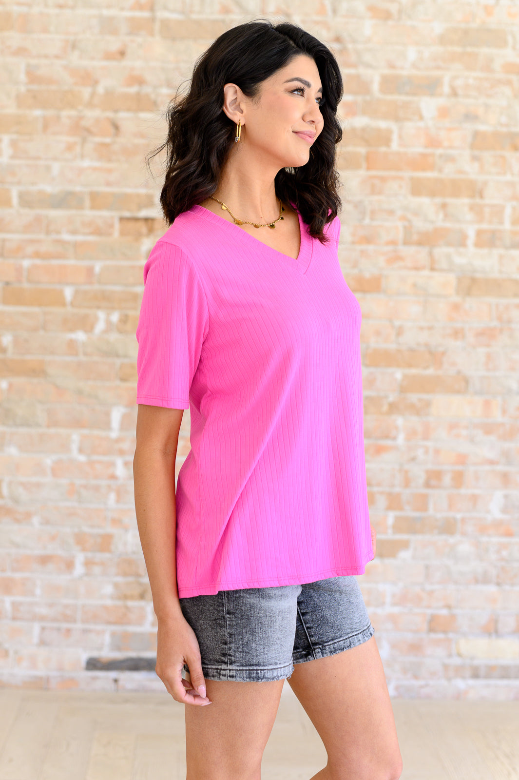 Lonesome Valley V-Neck Ribbed Top Southern Soul Collectives