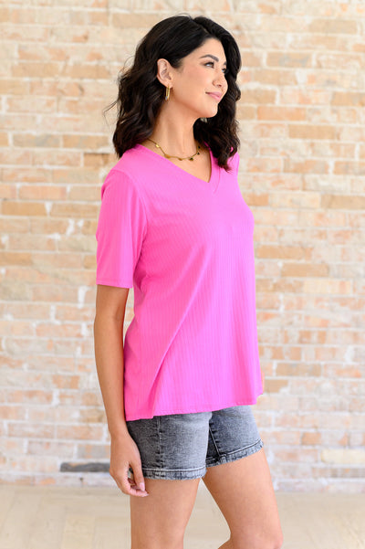 Lonesome Valley V-Neck Ribbed Top Southern Soul Collectives