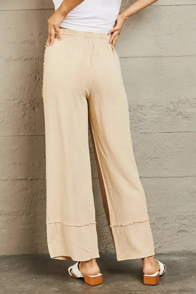Love Me  Mineral Wash Wide Leg Pants  Southern Soul Collectives
