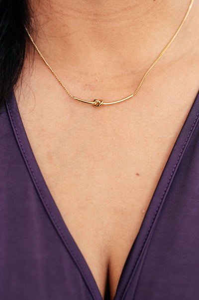 Love Knot Bar Necklace Womens Southern Soul Collectives