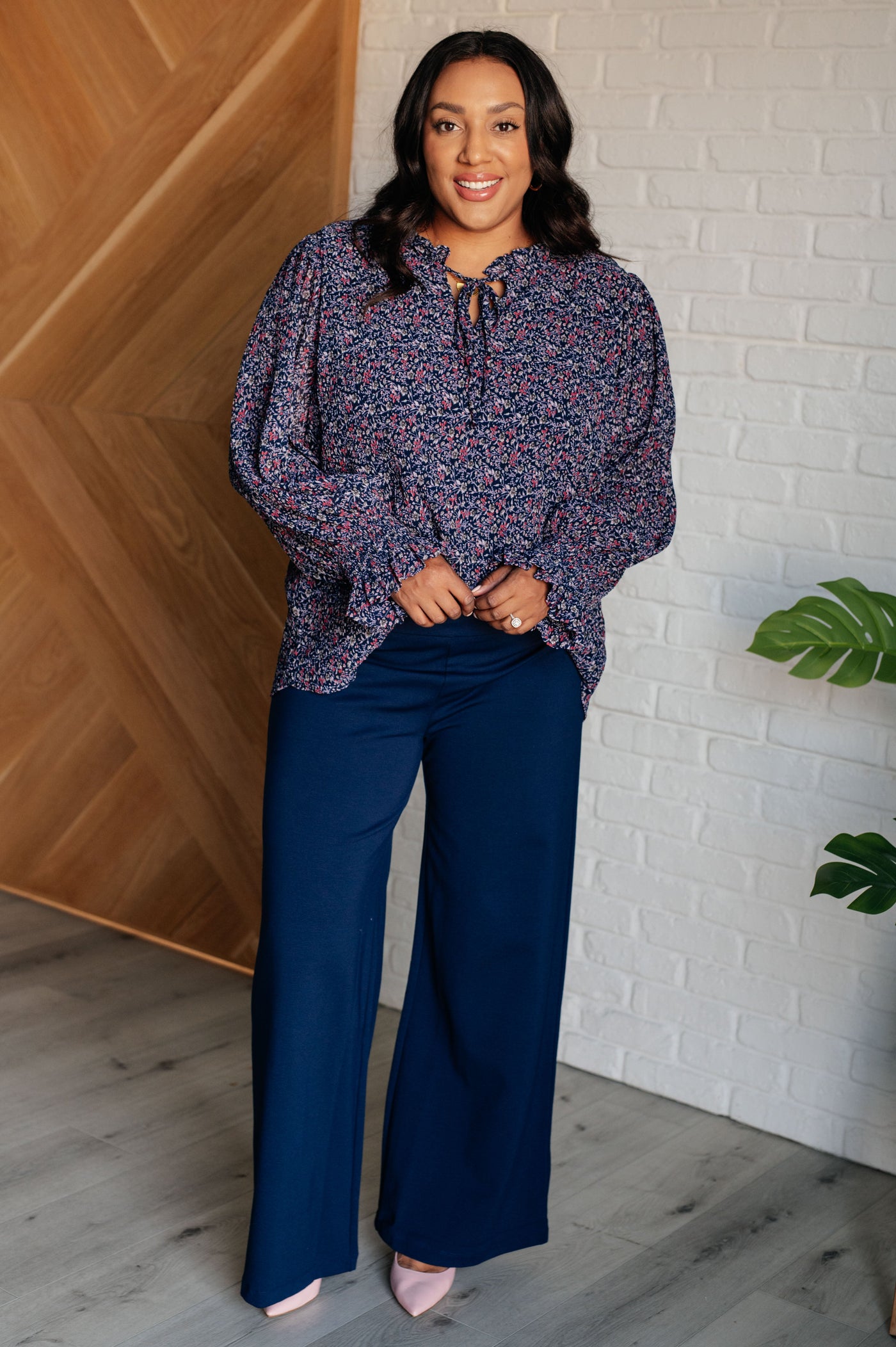 Magic Wide Leg Pants in Navy Southern Soul Collectives