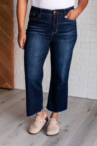 Madeline High Rise Cropped Wide Leg Jeans Southern Soul Collectives