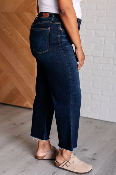 Madeline High Rise Cropped Wide Leg Jeans Southern Soul Collectives