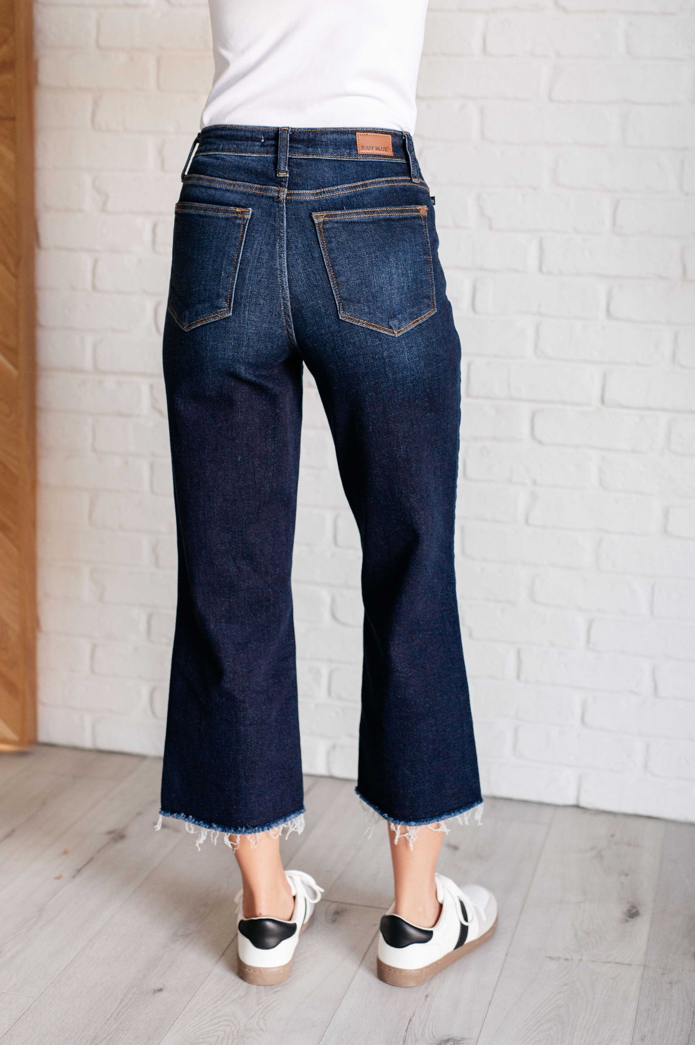 Madeline High Rise Cropped Wide Leg Jeans Southern Soul Collectives