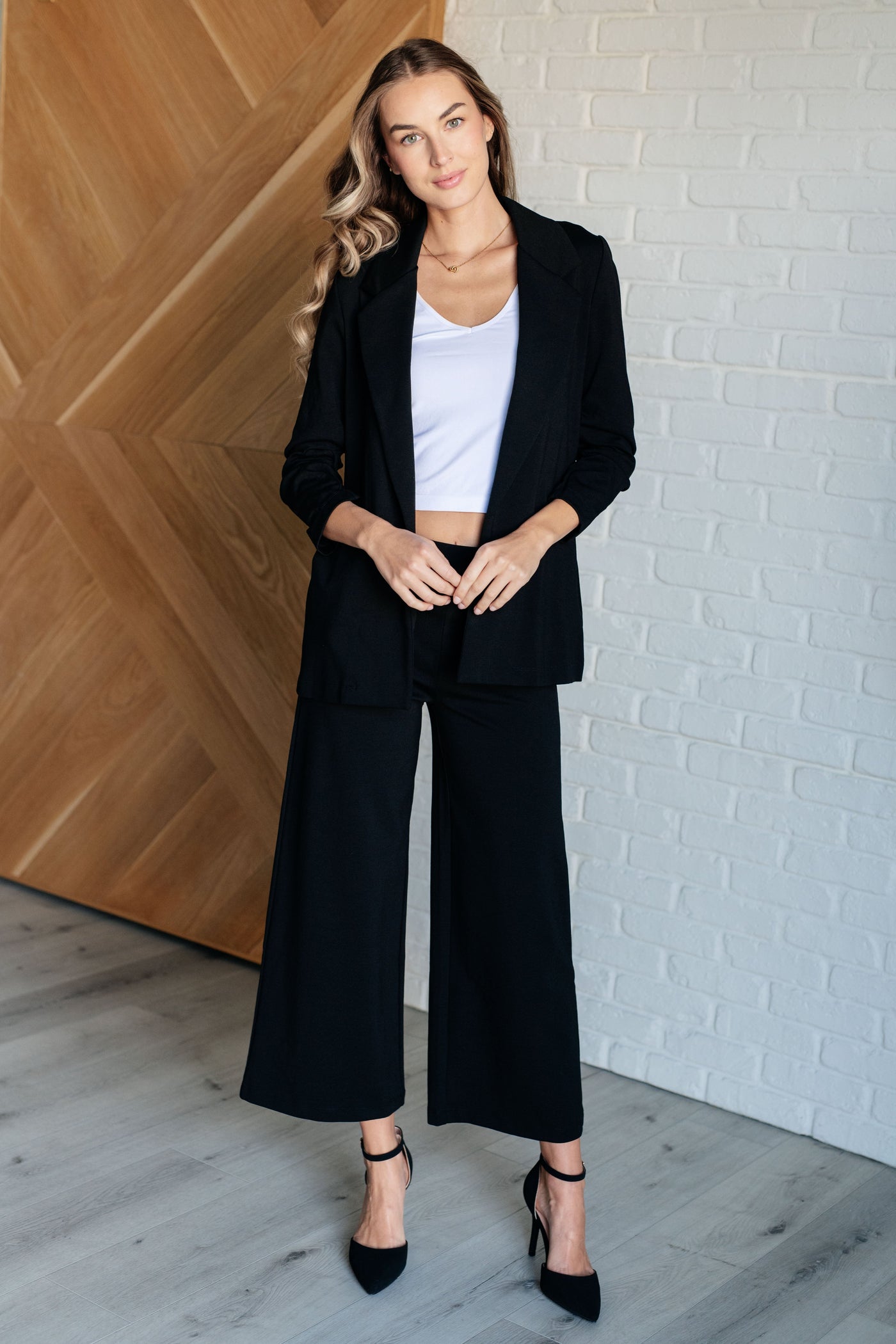 Magic Wide Leg Crop Pants in Black Southern Soul Collectives