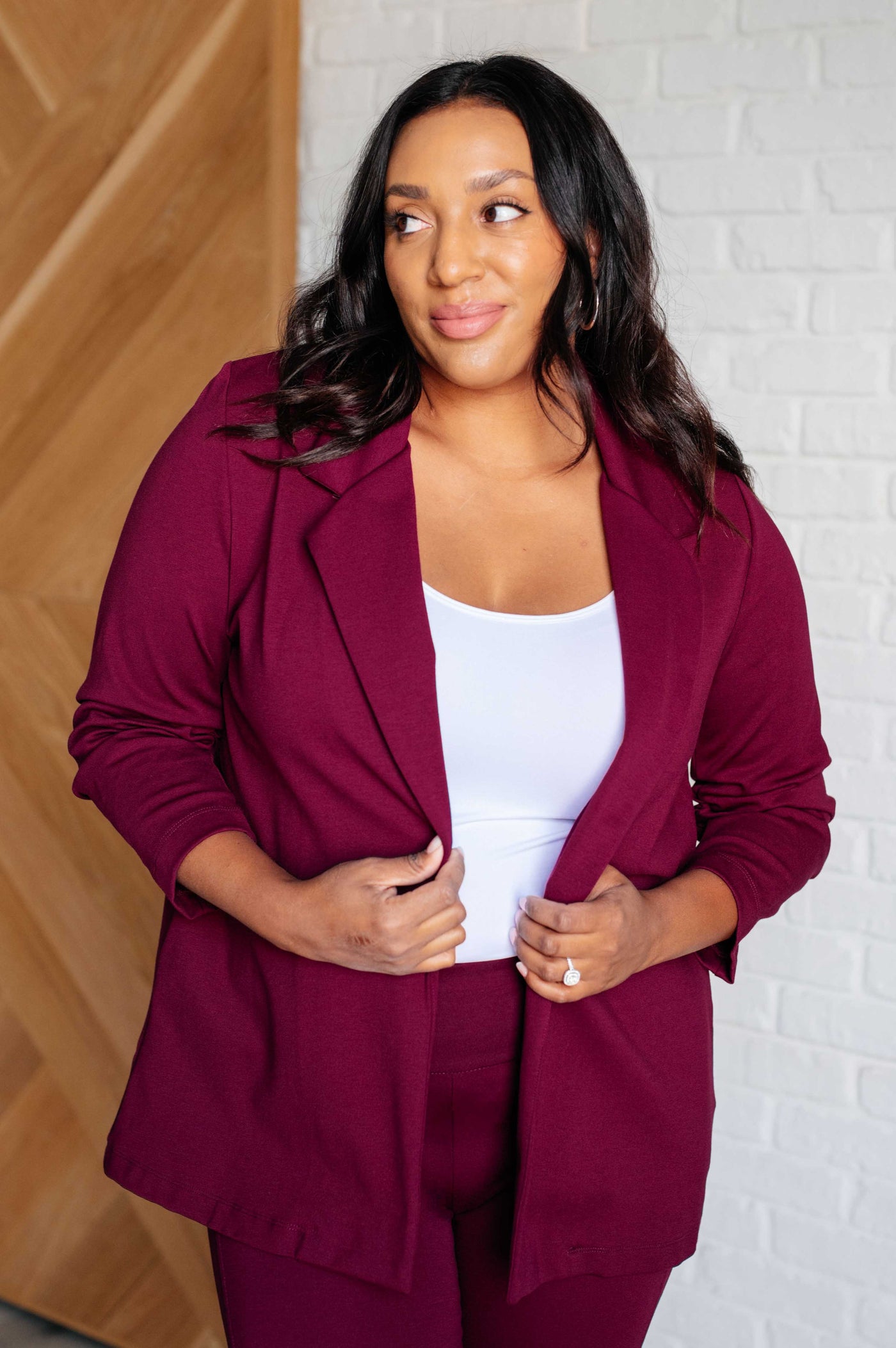 Magic 3/4 Blazer in Wine Southern Soul Collectives