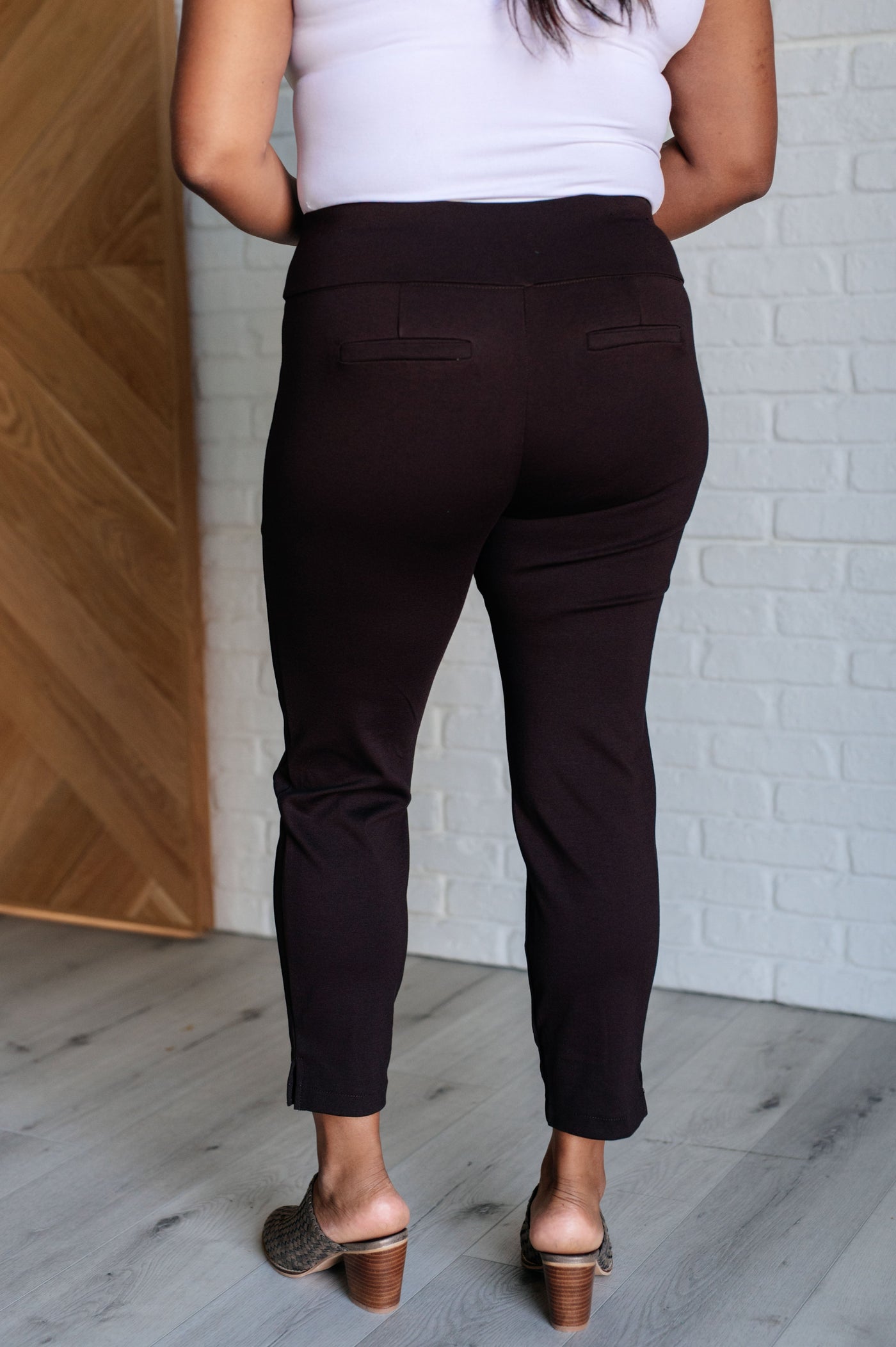 Magic Ankle Crop Skinny Pants in Chocolate Southern Soul Collectives