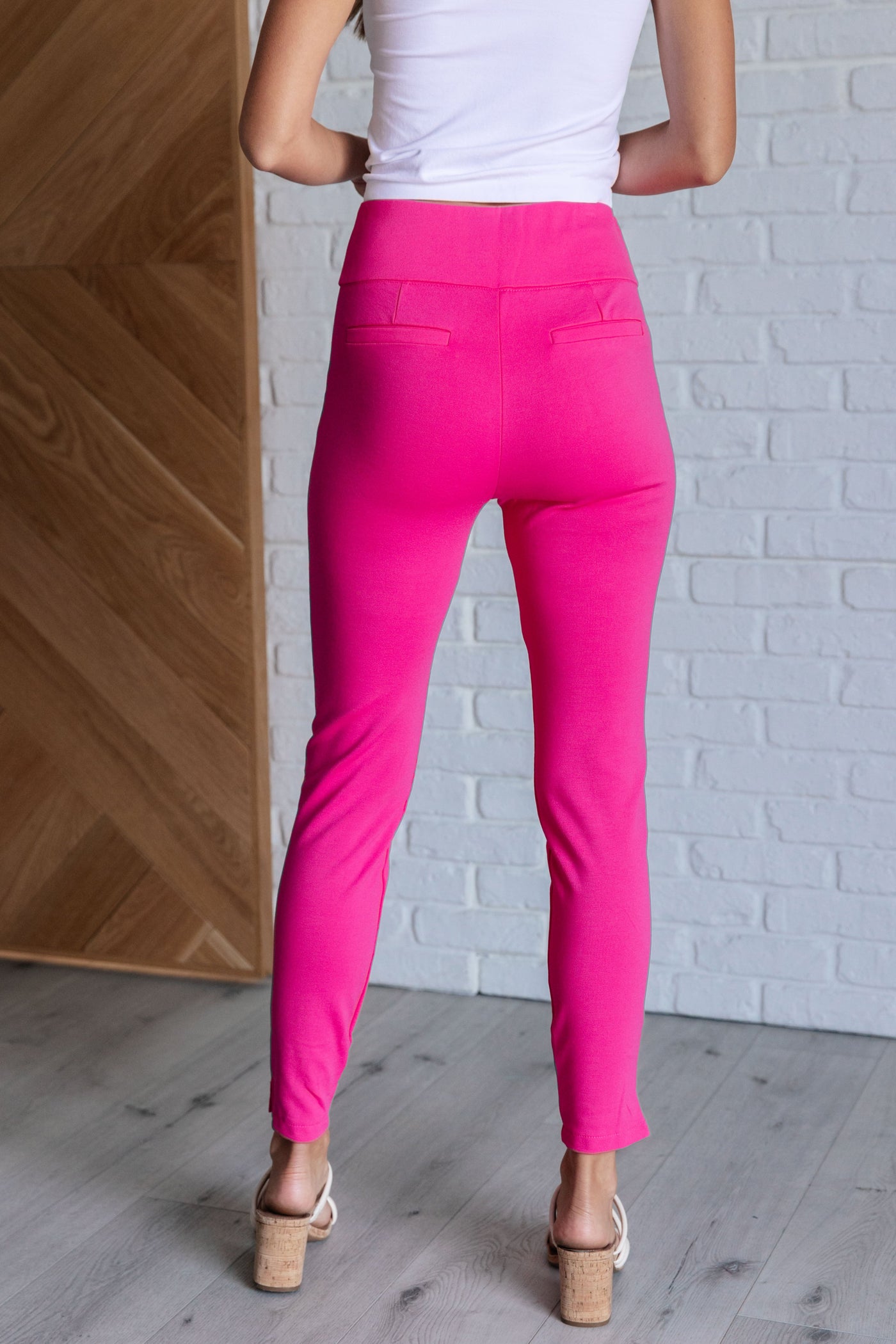 Magic Skinny 28" Pants in Hot Pink Southern Soul Collectives