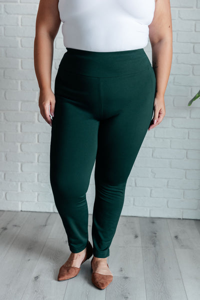 Magic Skinny 28" Pants in Hunter Green Southern Soul Collectives