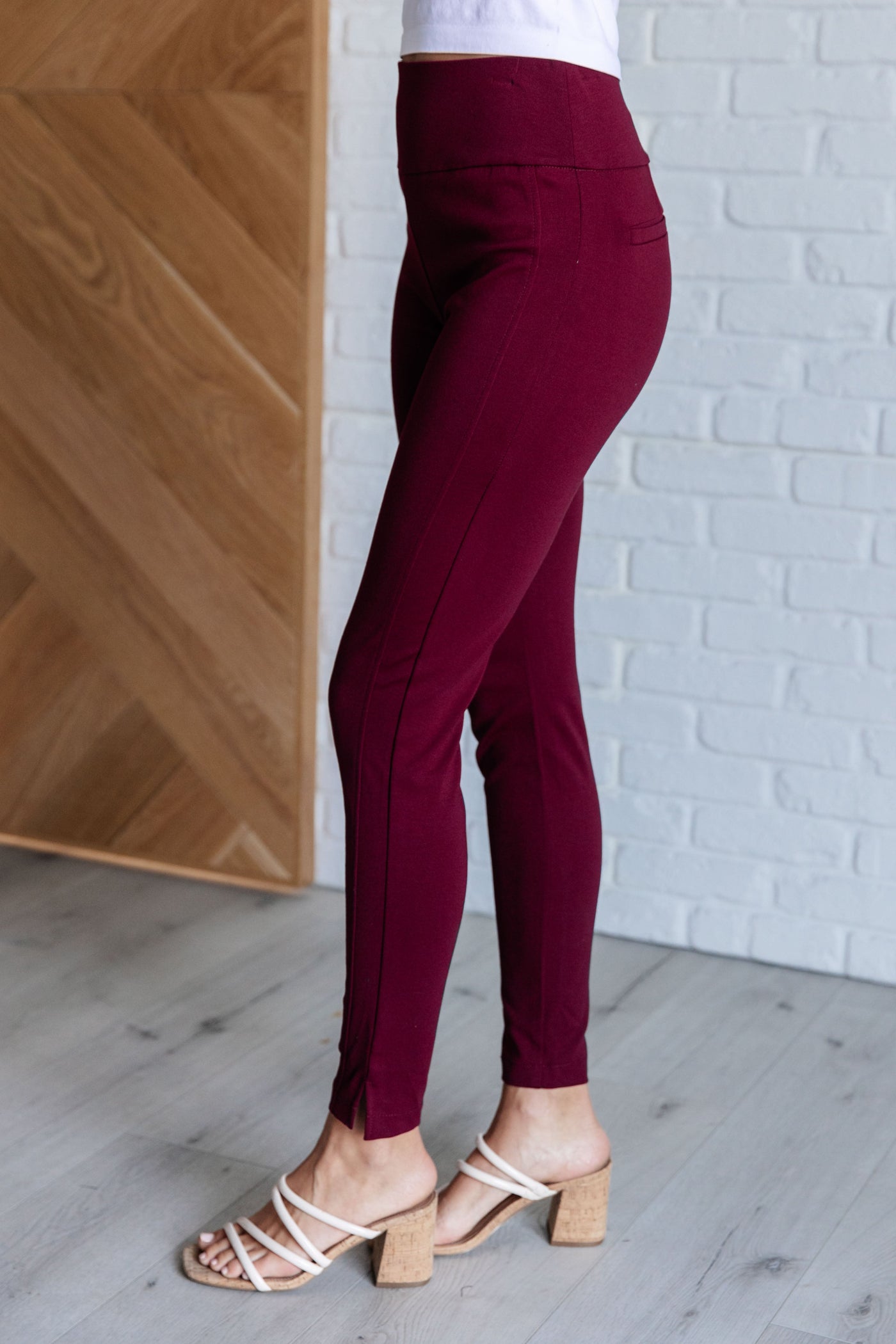 Magic Skinny 28" Pants in Wine Southern Soul Collectives