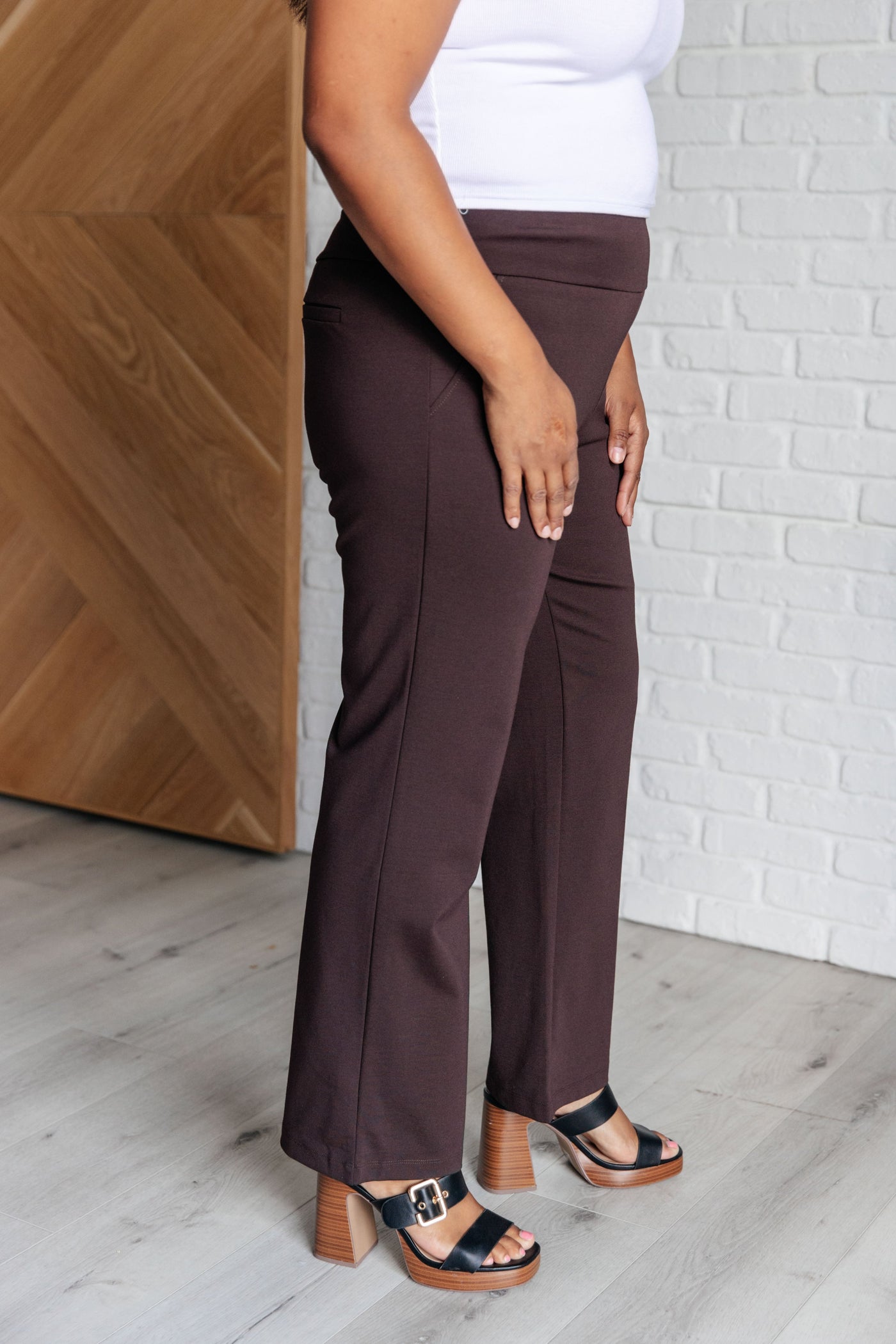 Magic Straight Pants in Chocolate Southern Soul Collectives