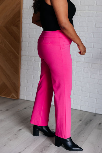 Magic Straight Dress Pants in Hot Pink