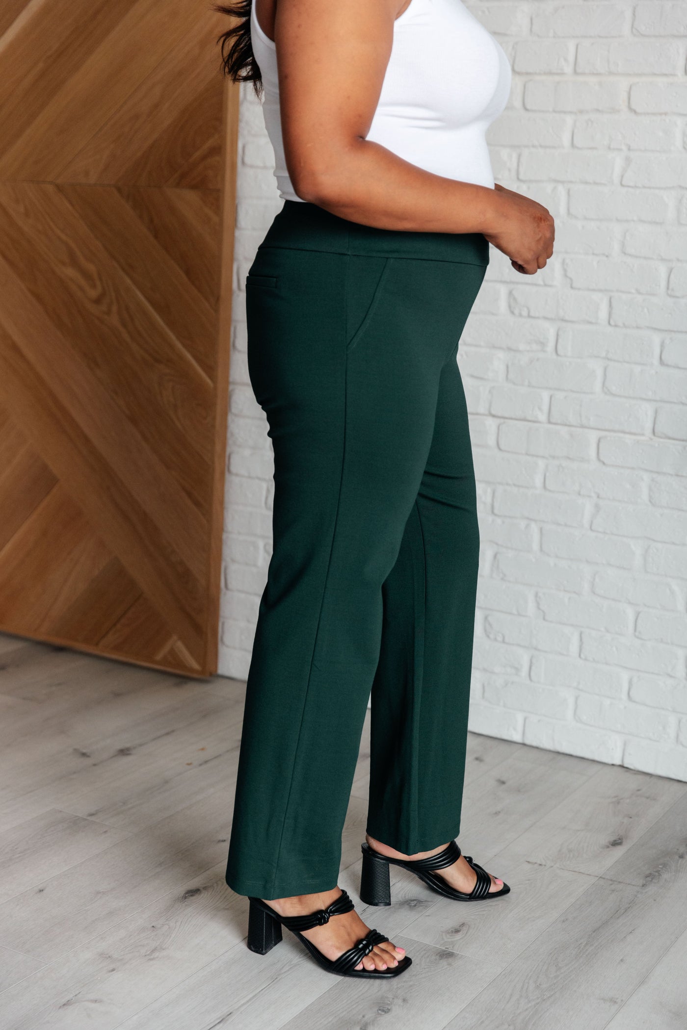 Magic Straight Pants in Hunter Green Southern Soul Collectives