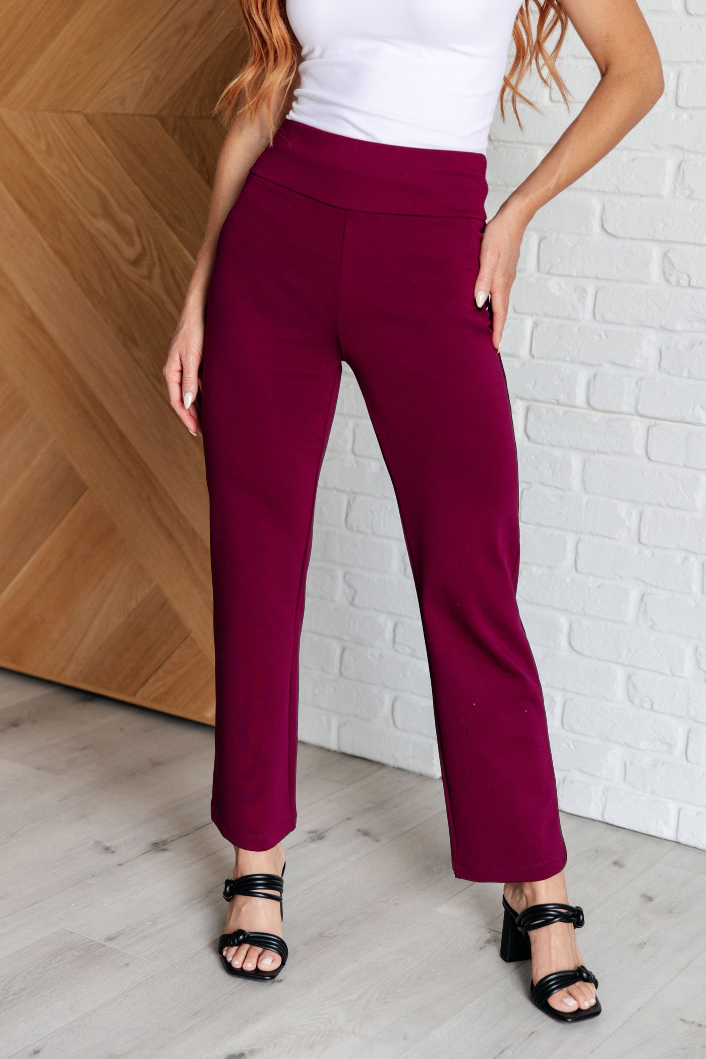 Magic Straight Pants in Wine Southern Soul Collectives