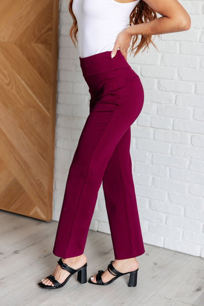 Magic Straight Pants in Wine Southern Soul Collectives