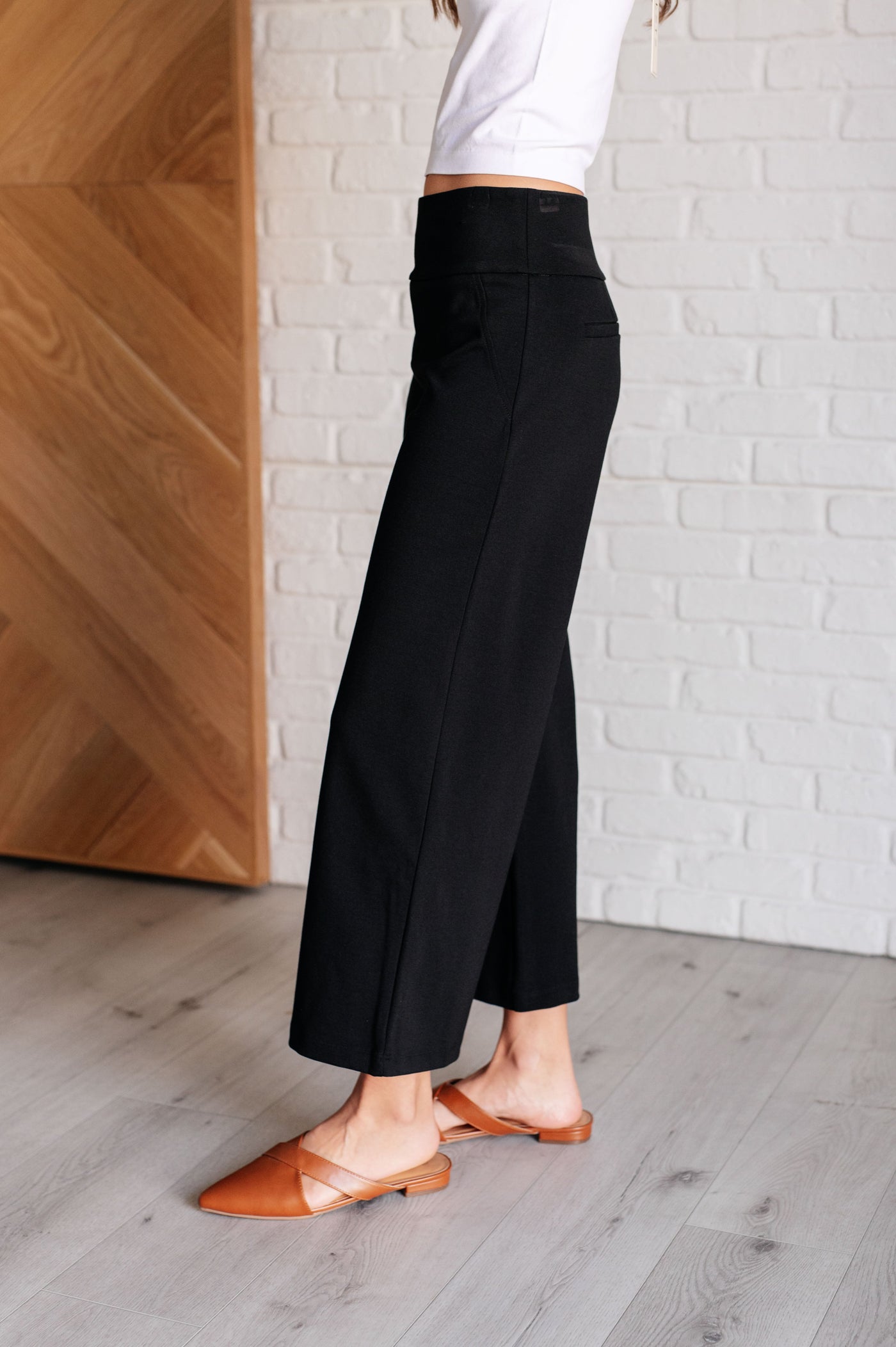 Magic Wide Leg Crop Pants in Black Southern Soul Collectives