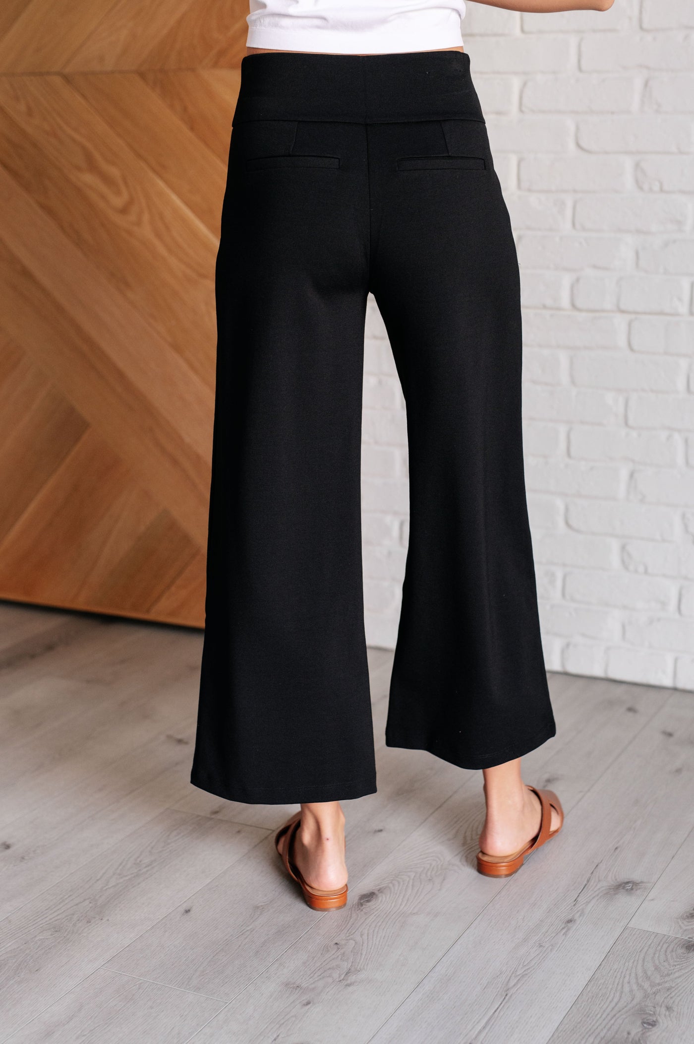 Magic Wide Leg Crop Pants in Black Southern Soul Collectives