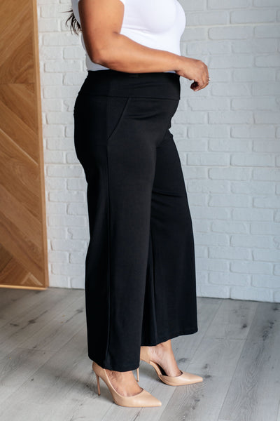 Magic Wide Leg Crop Pants in Black Southern Soul Collectives