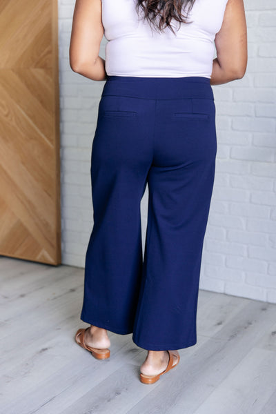 Magic Wide Leg Crop Pants in Navy Southern Soul Collectives